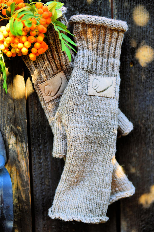 Women's Bison- Ranch Finger-Free Bison Mitts