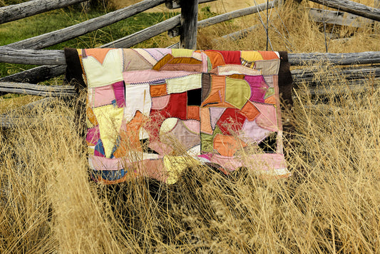 Felted Bison Antique Crazy Quilt