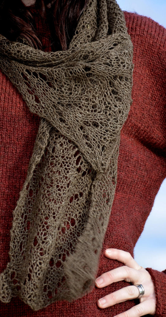 Bison Lace Scarf